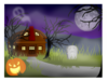 Haunted House With Fog Clip Art