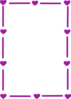 Purple Heart Border Clip Art