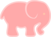 Pink Elephant 2 Clip Art