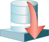 Database Down Icon Clip Art