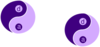 Yin Yang Purple Clip Art