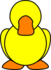 Yellow Duck No Eyes Clip Art