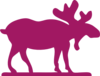 Pink Moose2 Clip Art