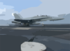 An F/a 18d Hornet Assigned To The Rough Raiders Of Strike Fighter Squadron One Two Five (vfa-125) Makes An Arrested Gear Landing On The Flight Deck Aboard Uss Theodore Roosevelt (cvn 71). Clip Art