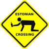 Estonain Crossing Bottle Clip Art