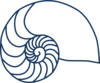 Nautilus Navy Blue Clip Art