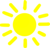 Yellow Sunshine Clip Art