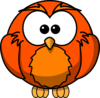 Orange Hoot  Clip Art