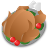 Thanksgiving Turkey Icon Clip Art
