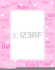 Free Girl Baby Shower Clipart Image