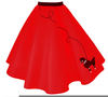 Free Poodle Skirt Clipart Image