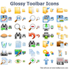 Glossy Toolbar Icons Image