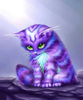 Cute Purple Cats Image