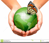 Hands Holding The World Clipart Image