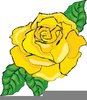 Myspace Yellow Rose Clipart Image