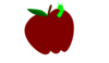 Apple With Worm Clip Art