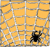 Spider On A Spider Web Clip Art
