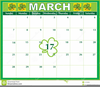 March Calendar Clipart Image
