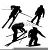 Skiers Clipart Image