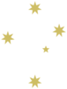 Gold White Stars Clip Art