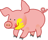 Happy Pig Clip Art