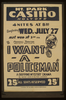 Federal Theatre Project Presents  I Want A Policeman  A Gripping Mystery Drama By Rufus King & Milton Lazarus. Image