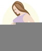 Modern Pregnant Woman Clipart Image