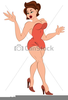 Sexy Woman Cartoon Clipart Image