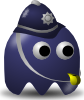 Pcman  Game Baddie Policeman Clip Art