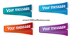 Multi Colored Stickers Vector Image