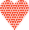 Heart In Heart Light Red Clip Art