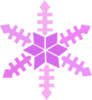 Purple Snowflake Clip Art