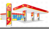 Cartoon Gas Station Clipart Image