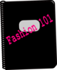 Fashion 101 Notebook Clip Art