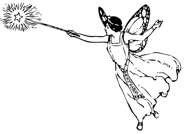 Fairy With Wand Clip Art at Clker.com - vector clip art online, royalty
