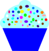 Cupcake Blue  Clip Art