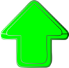 Green-arrow-up Clip Art