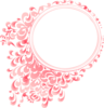 Pink Radial Gradient Circle Border Clip Art