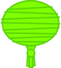 Green Paper Lantern Clip Art