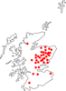 Distribution Points Map Clip Art