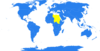 Global Map One Region Clip Art