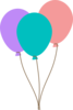 Colorful Balloons 2 Clip Art