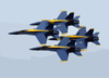 F/a-18 Hornets Assigned To The U.s. Navy Blue Angels Flight Demonstration Team , Perform At The 2002 N Clip Art