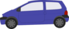 Blue Small Car Clip Art