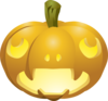 Carved Pumpkins Lit Clip Art