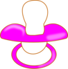 Pink Pacifier Clip Art