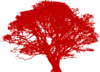 Resume Red Tree Silhouette Clip Art