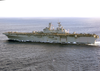 Uss Bataan (lhd 5) Steams Through The Atlantic Ocean As One Of Seven Ships Attached To Amphibious Task Force-east Image