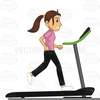 Clipart Of Old Lady Running Image