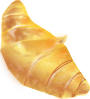 French Butter Croissant Clip Art